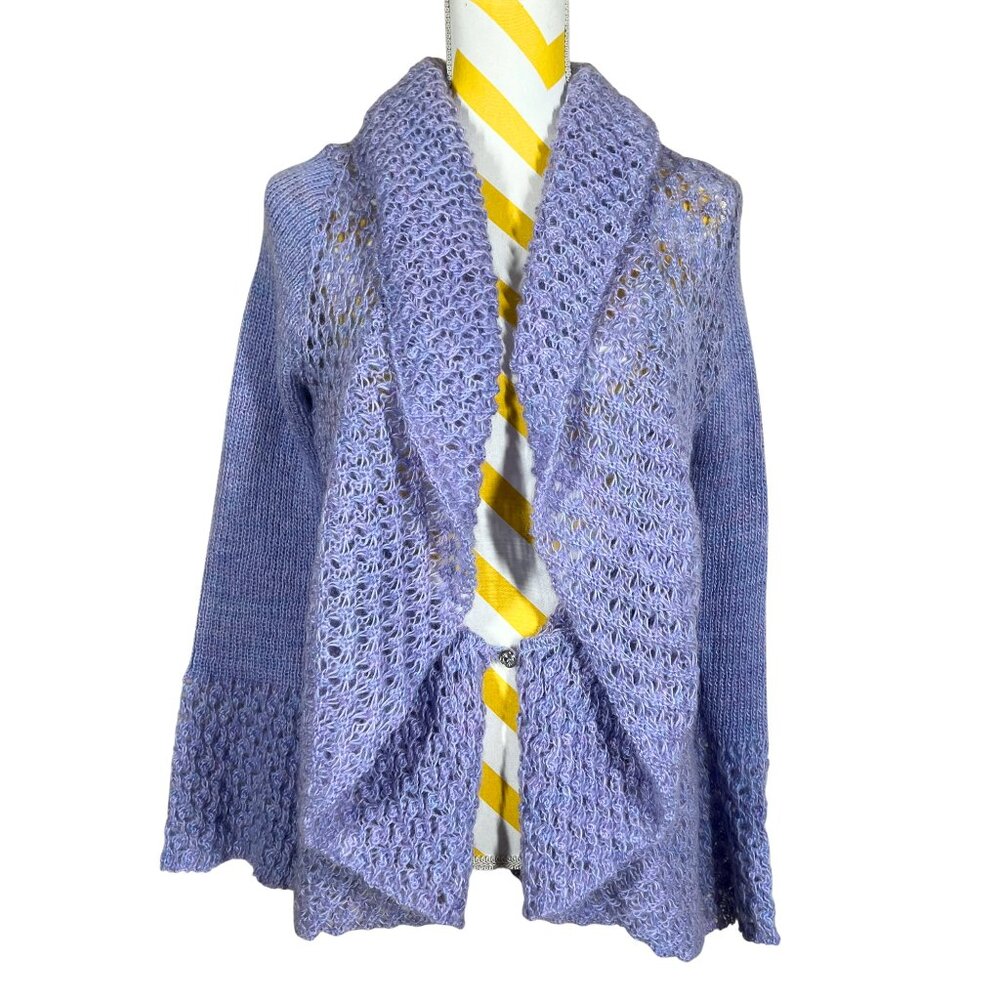 Nwot Relais 1-Button Open Soft Knit Cardigan Ligh… - image 1